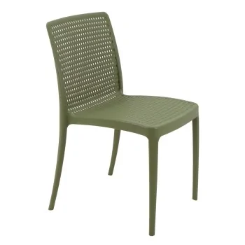Poly Chair Olive Green - 21.3" x 20.1" x 32.5" - Set of 4