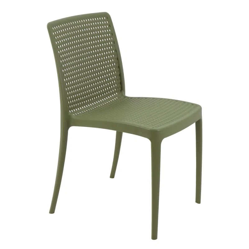 Poly Chair Olive Green - 21.3" x 20.1" x 32.5" - Set of 4 Poly Chair Olive Green - 21.3" x 20.1" x 32.5" - Set of 4