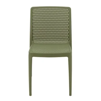 Poly Chair Olive Green - 21.3" x 20.1" x 32.5" - Set of 4