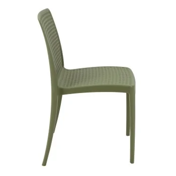Poly Chair Olive Green - 21.3" x 20.1" x 32.5" - Set of 4