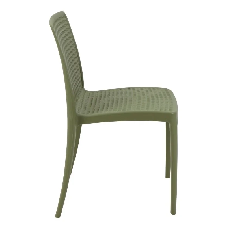 Poly Chair Olive Green - 21.3" x 20.1" x 32.5" - Set of 4 Poly Chair Olive Green - 21.3" x 20.1" x 32.5" - Set of 4