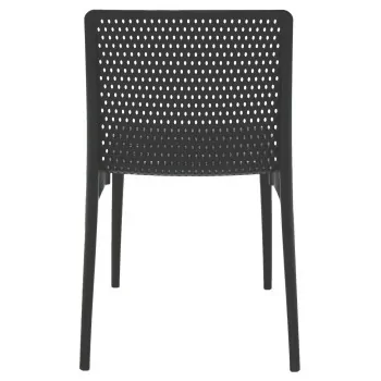 Poly Chair Black - 21.3" x 20.1" x 32.5" - Set of 4