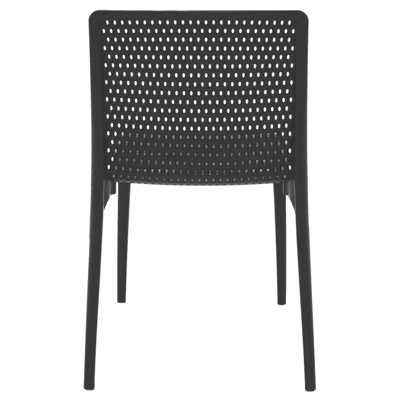 Poly Chair Black - 21.3" x 20.1" x 32.5" - Set of 4 Poly Chair Black - 21.3" x 20.1" x 32.5" - Set of 4