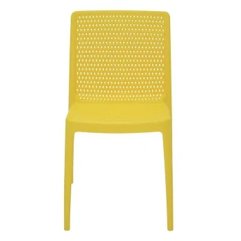 Poly Chair Yellow - 21.3" x 20.1" x 32.5" - Set of 4