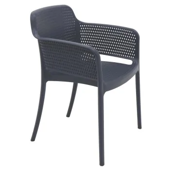 Poly Armchair Blue - 21.9" x 24" x 31.5" - Set of 4