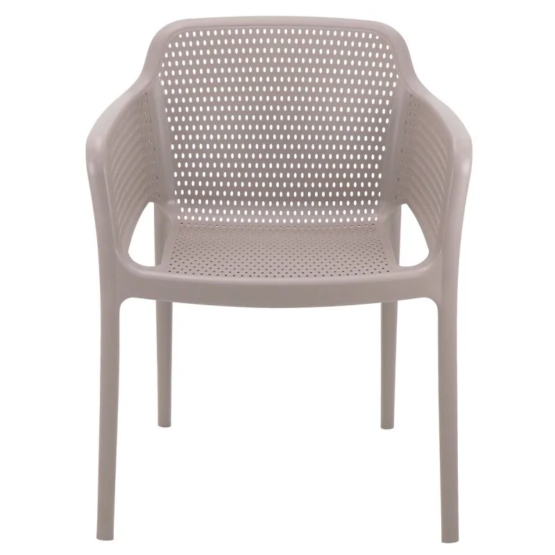 Poly Armchair Taupe - 21.9" x 24" x 31.5" - Set of 4 Poly Armchair Taupe - 21.9" x 24" x 31.5" - Set of 4