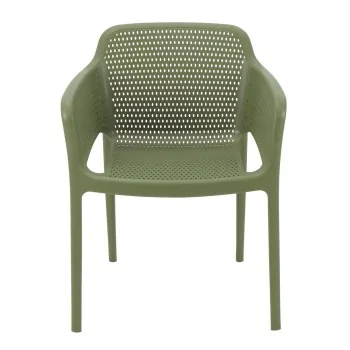 Poly Armchair Olive Green - 21.9" x 24" x 31.5" - Set of 4