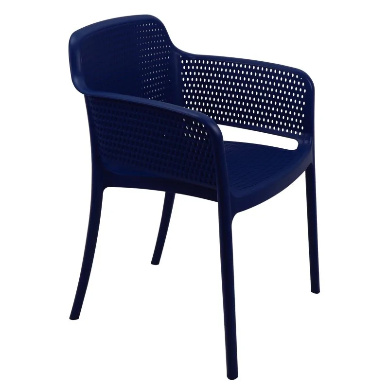 Poly Armchair Blue - 21.9" x 24" x 31.5" - Set of 4
