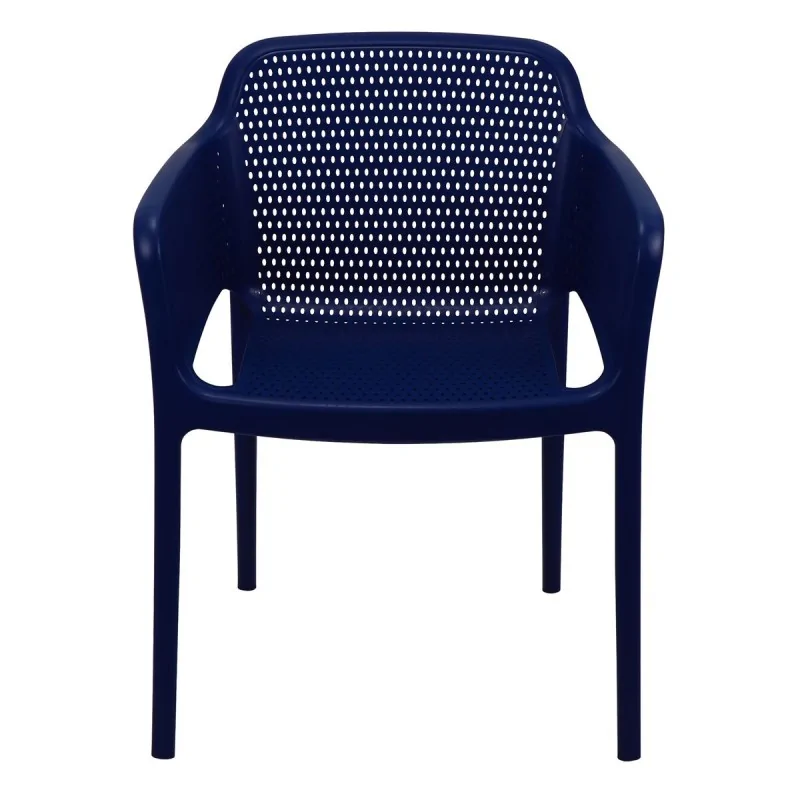Poly Armchair Blue - 21.9" x 24" x 31.5" - Set of 4