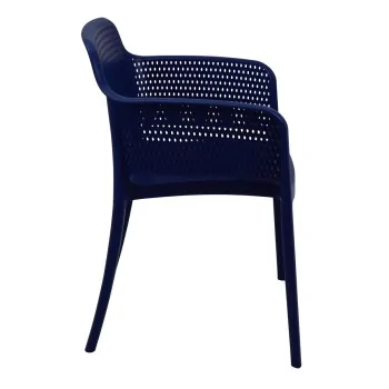 Poly Armchair Blue - 21.9" x 24" x 31.5" - Set of 4