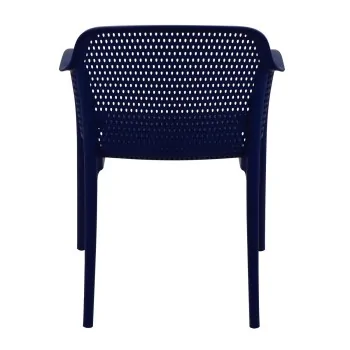 Poly Armchair Blue - 21.9" x 24" x 31.5" - Set of 4