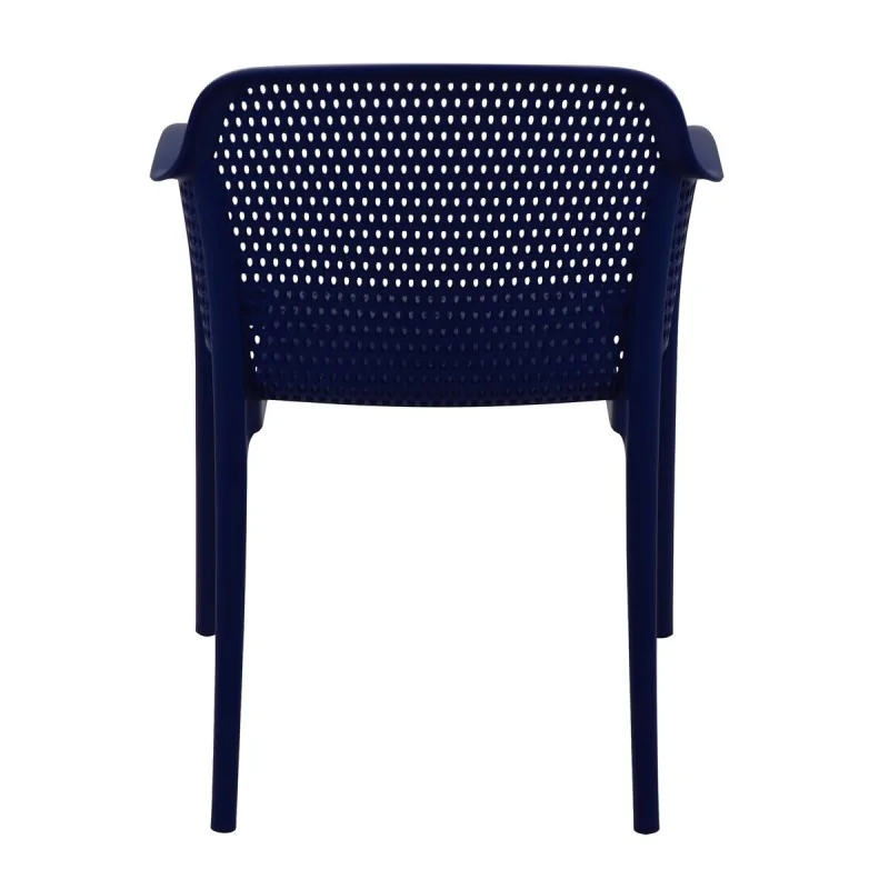 Poly Armchair Blue - 21.9" x 24" x 31.5" - Set of 4