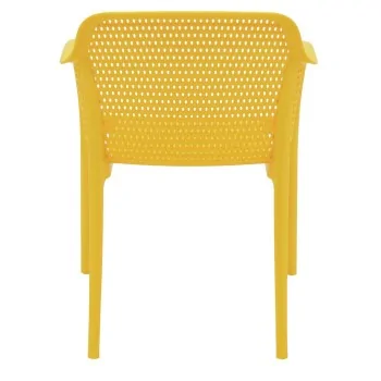 Poly Armchair Yellow - 21.9" x 24" x 31.5" - Set of 4