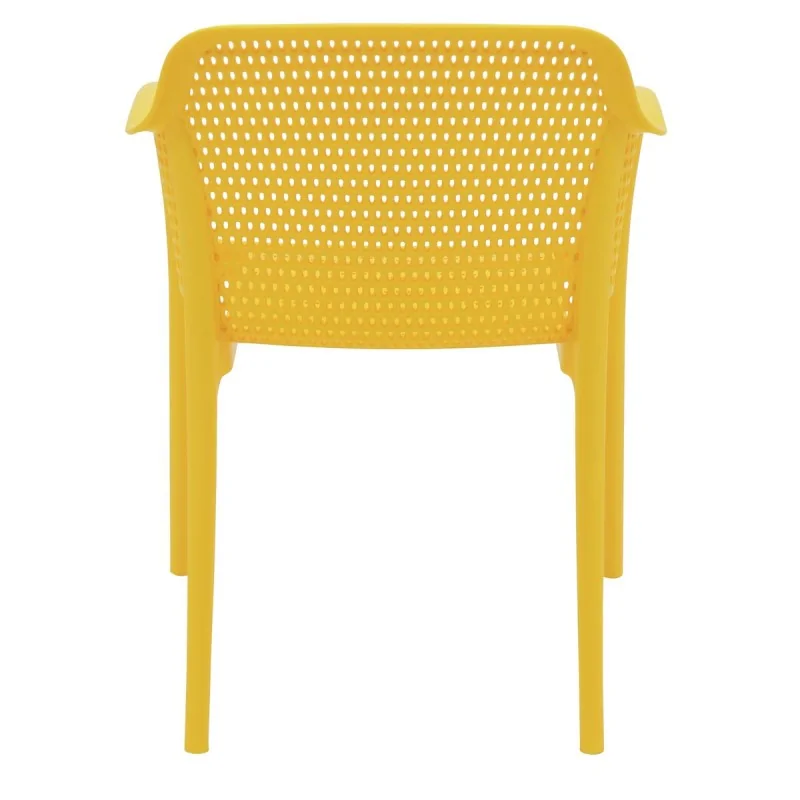 Poly Armchair Yellow - 21.9" x 24" x 31.5" - Set of 4