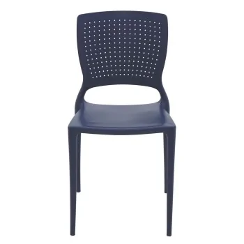 Chair With Dotted Backrest Blue - 20.1" x 21.3" x 32.5" - Set of 4