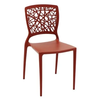 Poly Chair Terracotta - 20.1" x 16.9" x 33.3" - Set of 4