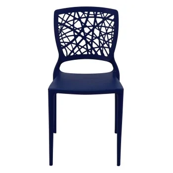 Poly Chair Blue - 20.1" x 16.9" x 33.3" - Set of 4