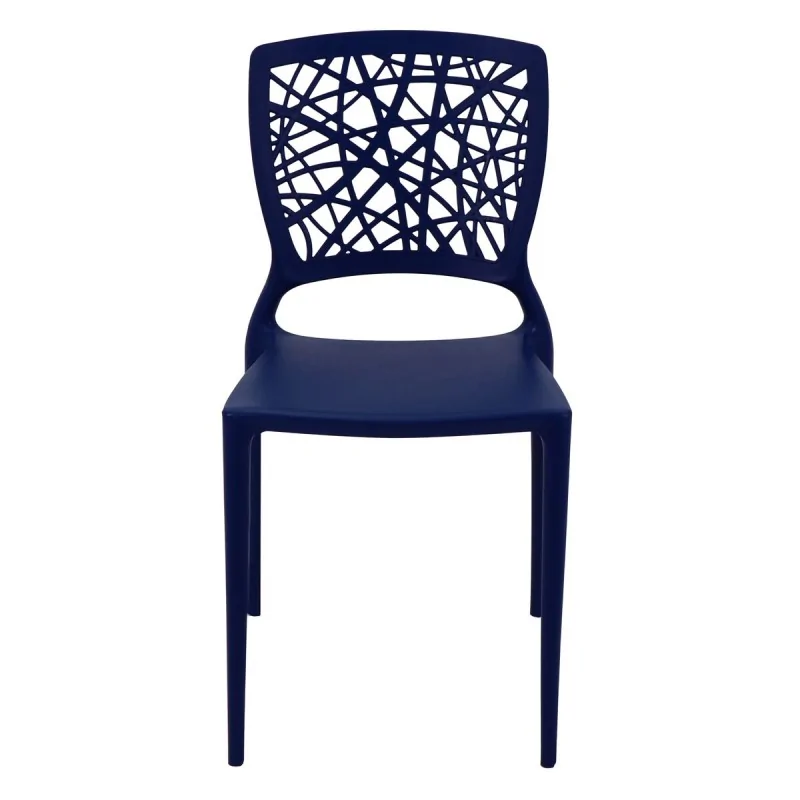 Poly Chair Blue - 20.1" x 16.9" x 33.3" - Set of 4