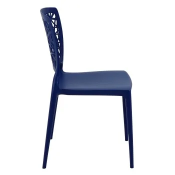 Poly Chair Blue - 20.1" x 16.9" x 33.3" - Set of 4