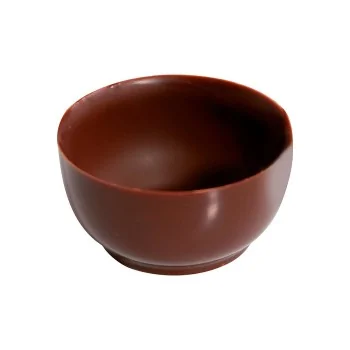 Polycarbonate Minichocofill Chocolate Bowl Shell Petits Fours Mold - 15 pcs - Ø40 h 18.5 mm - 10gr