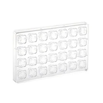 Polycarbonate Gift Chocolate Praline Mold - 28 pcs - 26 mm x 26 mm x h 20 mm