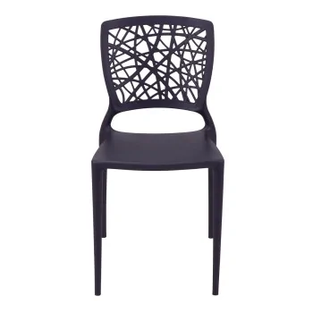 Poly Chair Dark Gray - 20.1" x 16.9" x 33.3" - Set of 4