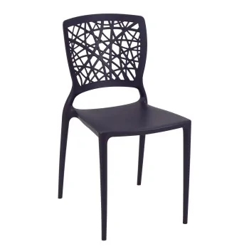Poly Chair Dark Gray - 20.1" x 16.9" x 33.3" - Set of 4