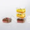 Plastic Kubito Dessert Cup - 83 mm x 83 mm x h 49 mm - 210 ml - 100 pcs
