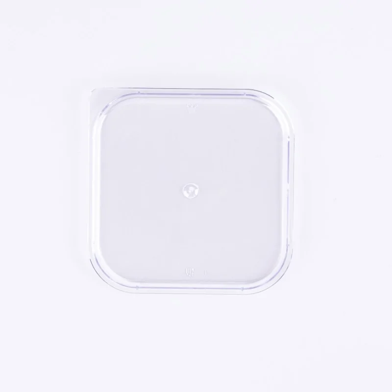 Plastic Kubito Dessert Cup Lid - 84.3 mm x 84.3 mm x h 5.7 mm - 100 pcs Plastic Kubito Dessert Cup Lid - 84.3 mm x 84.3 mm x h 5.7 mm - 100 pcs