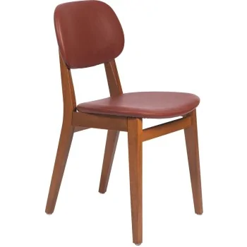 Bar Stool Tauari Almond Wine Upholstered London - 14.2" x 17.1" x 43.5"