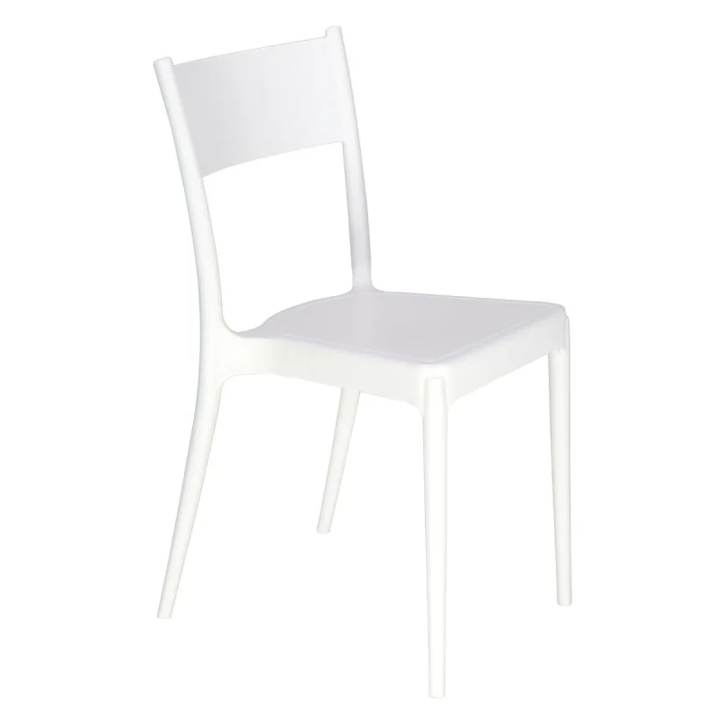 Poly Chair White - 20.1" x 20.5" x 31.5" - Set of 4 Poly Chair White - 20.1" x 20.5" x 31.5" - Set of 4
