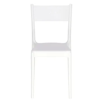 Poly Chair White - 20.1" x 20.5" x 31.5" - Set of 4