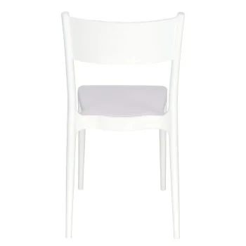 Poly Chair White - 20.1" x 20.5" x 31.5" - Set of 4