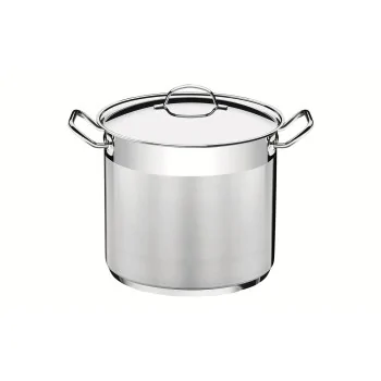 Tramontina 10 qt (9.6l) Covered Stock Pot (Ø24 cm) - Triply Base - with Lid