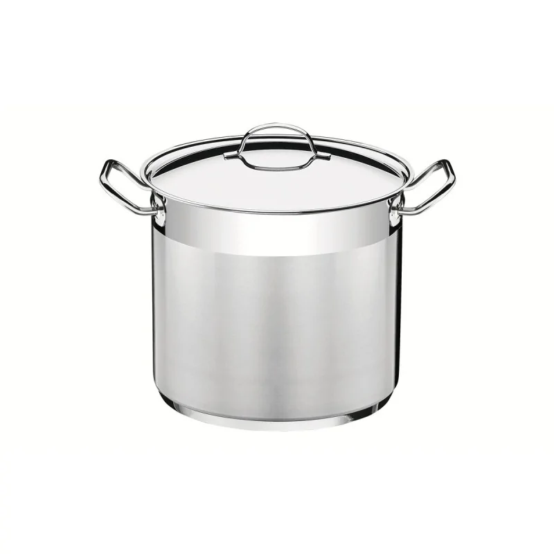 Tramontina 10 qt (9.6l) Covered Stock Pot (Ø24 cm) - Triply Base - with Lid