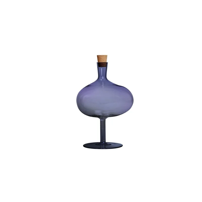 Kosta Boda Bod Glass Bottle Midnight Blue Large Kosta Boda Bod Glass Bottle Midnight Blue Large