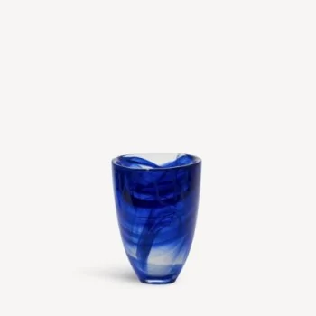 Kosta Boda Contrast Glass Vase Blue/Blue