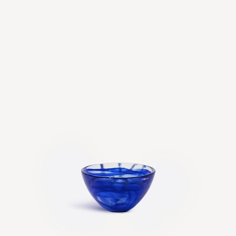 Kosta Boda Contrast Glass Bowl Blue/Blue Small Kosta Boda Contrast Glass Bowl Blue/Blue Small