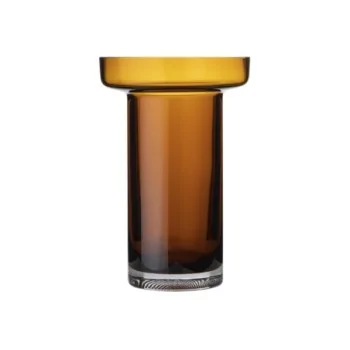 Kosta Boda Limelight Tall Glass Vase Amber