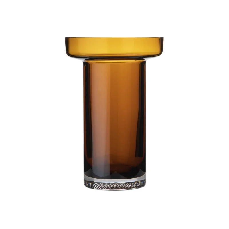 Kosta Boda Limelight Tall Glass Vase Amber Kosta Boda Limelight Tall Glass Vase Amber