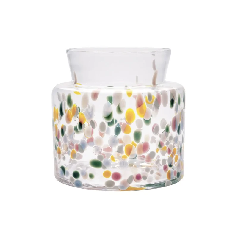 Kosta Boda Meadow Glass Vase Spring Wide