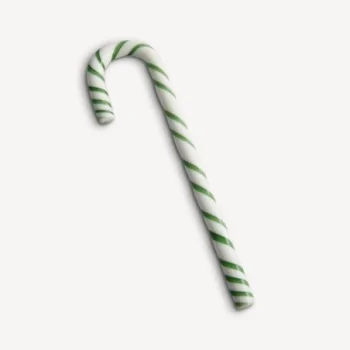 Kosta Boda Polka Candy Cane White/Green