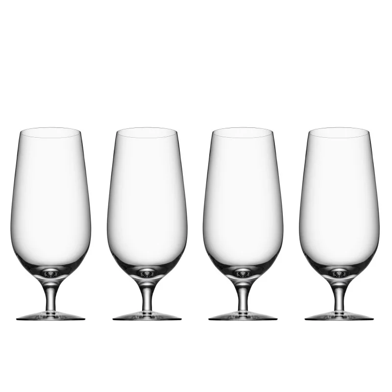 Orrefors Crystal Beer Lager - Set of 4 Orrefors Crystal Beer Lager - Set of 4
