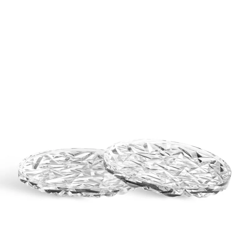 Orrefors Carat Coaster - Set of 2 Orrefors Carat Coaster - Set of 2