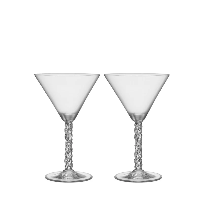 Orrefors Carat Crystal Martini - Set of 2