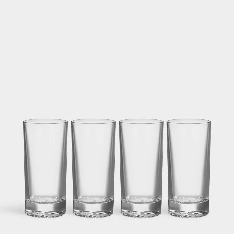 Orrefors Carat Crystal Hiball - Set of 4