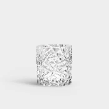 Orrefors Carat Crystal Candle Holder Clear Small