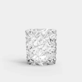 Orrefors Carat Crystal Candle Holder Clear Medium