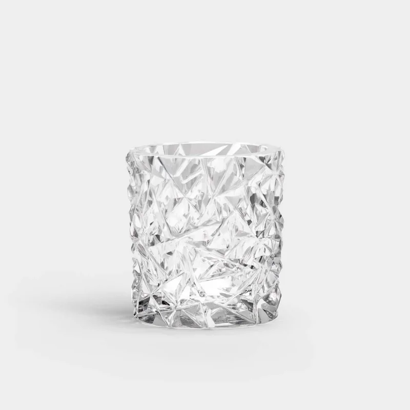 Orrefors Carat Crystal Candle Holder Clear Medium Orrefors Carat Crystal Candle Holder Clear Medium