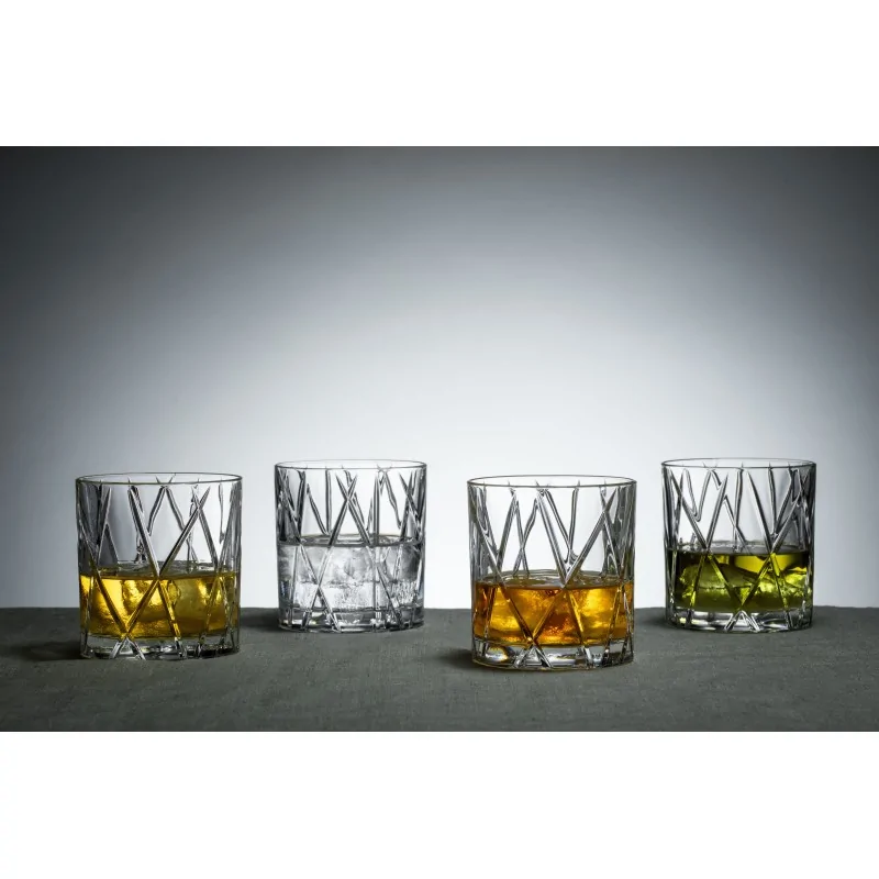 Orrefors City Crystal Old Fashioned - Set of 4